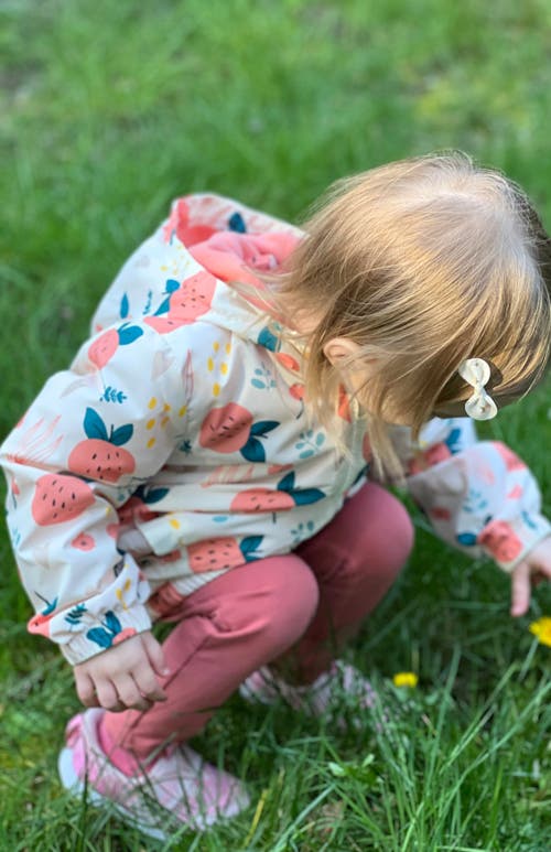 Rokka&rolla Toddler Lightweight Fleece Lined Jacket In Cream