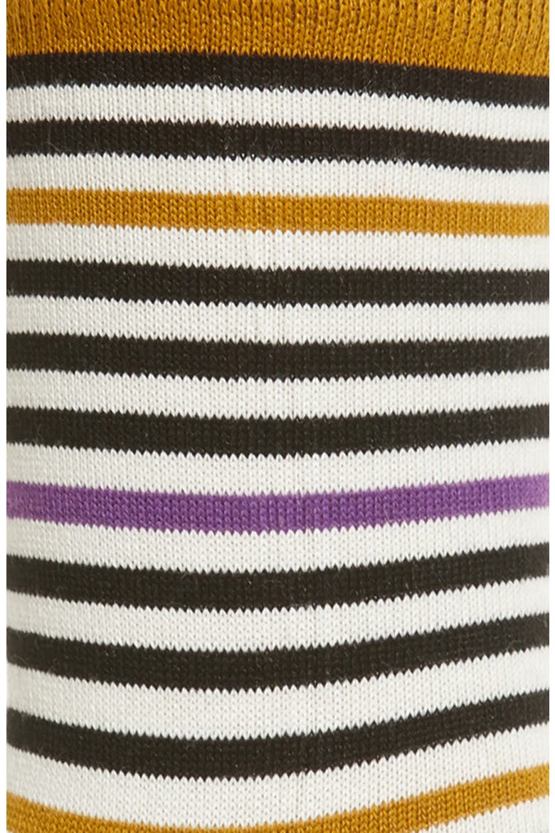 Henri Stripe Socks, Alternate, color, DARK VIOLET