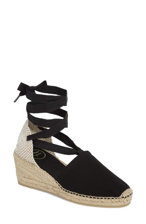 Valencia Wraparound Espadrille Wedge (Women)