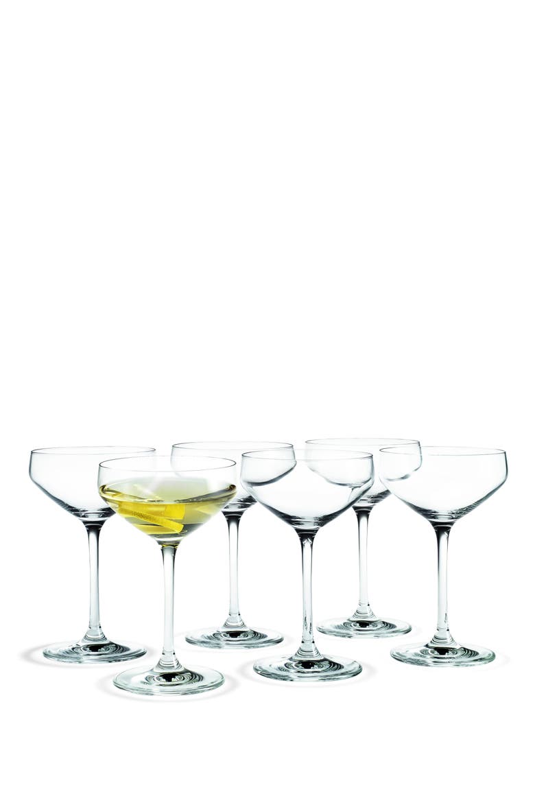 Perfection 6-Piece Martini Glass Set, Main, color, Clear