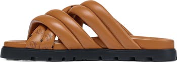 MCM Monogram Print Cross in Lamb Leatherサンダル MCM Monogram Cross Sandal in Lamb Leather - ShopStyle