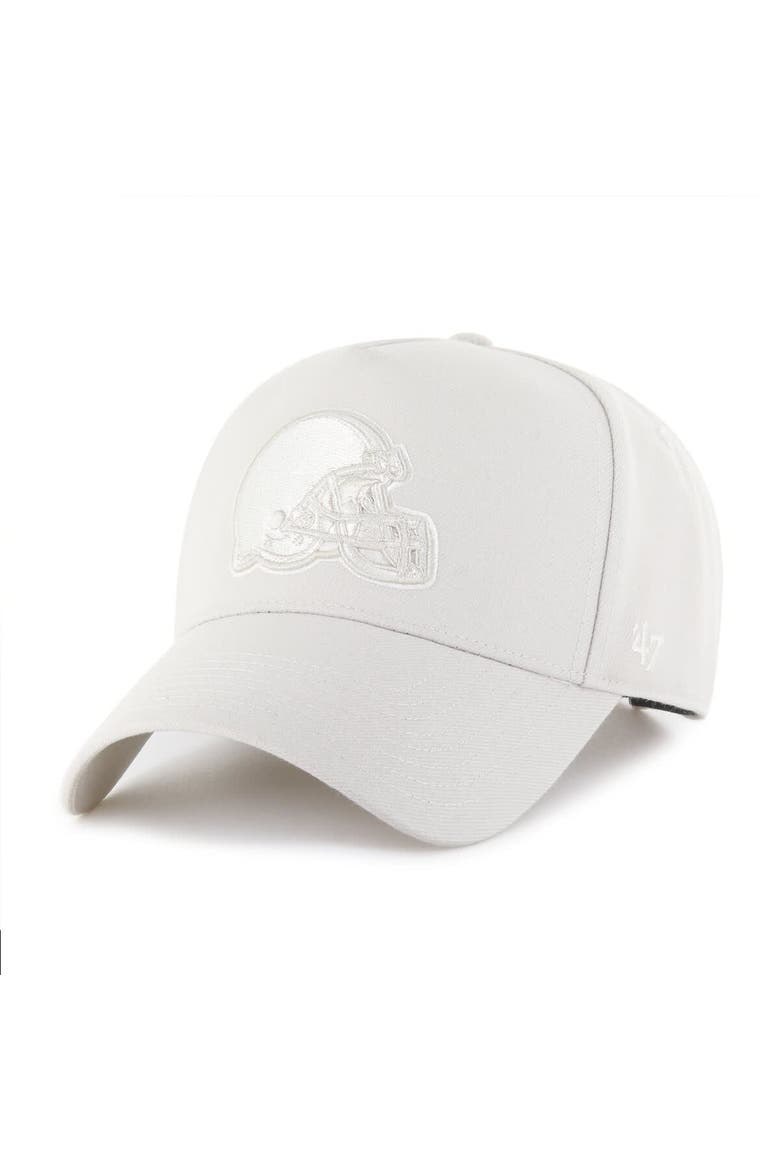 Men's '47 Cream Cleveland Browns Ballpark Offside Adjustable Hat, Main, color, Cream