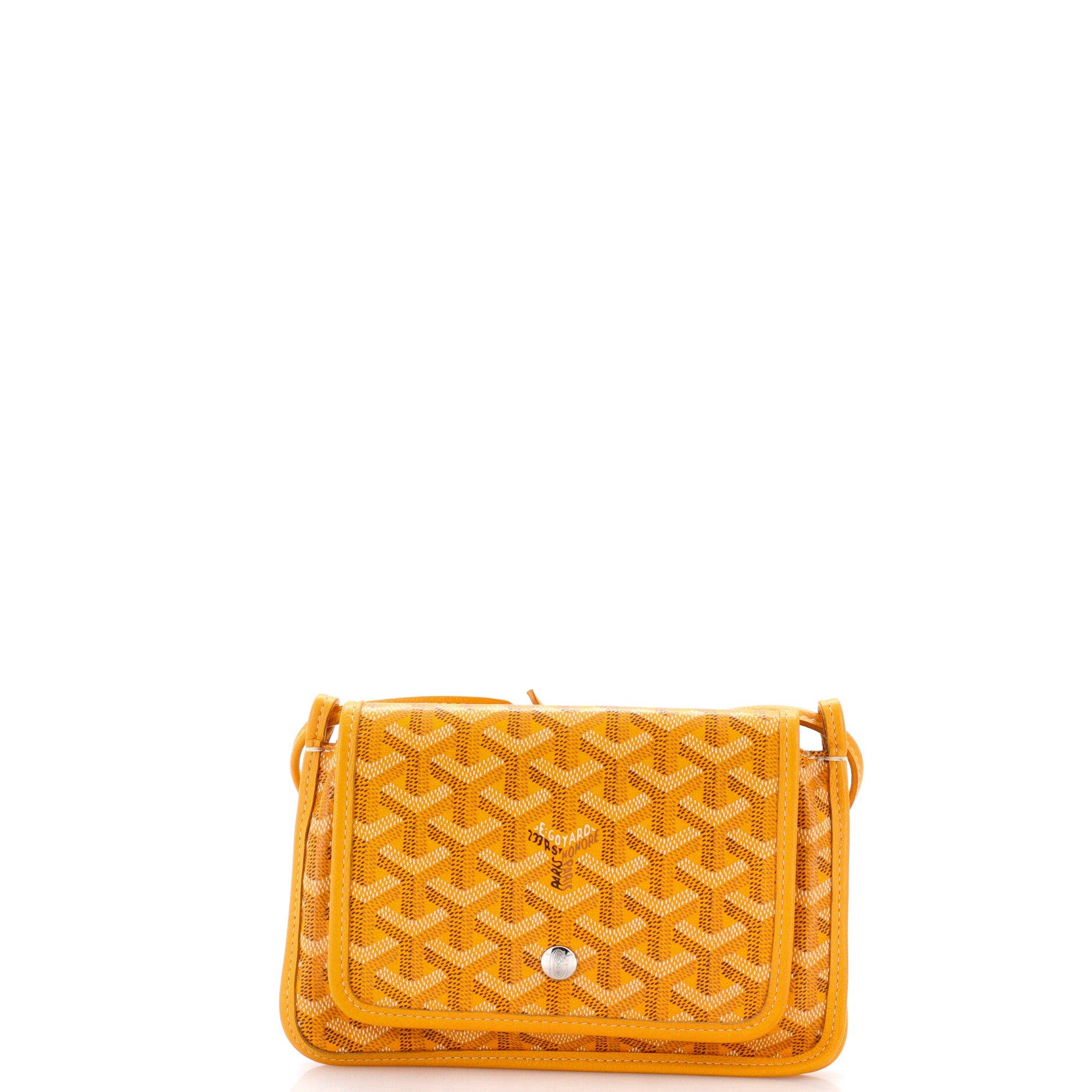 Plumet Clutch Wallet Coated Canvas, Main, color, Yellow