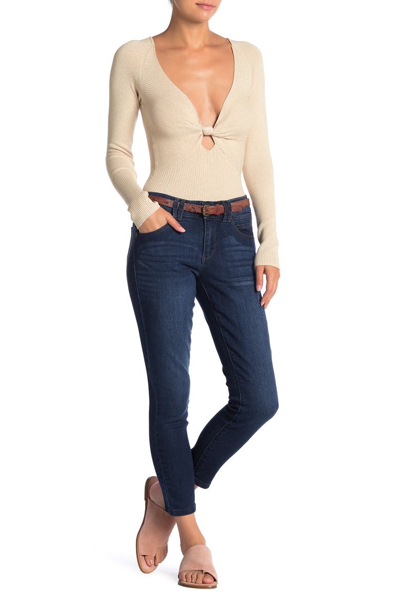 Ab Technology Skinny Ankle Jeans, Alternate, color, BL-BLUE