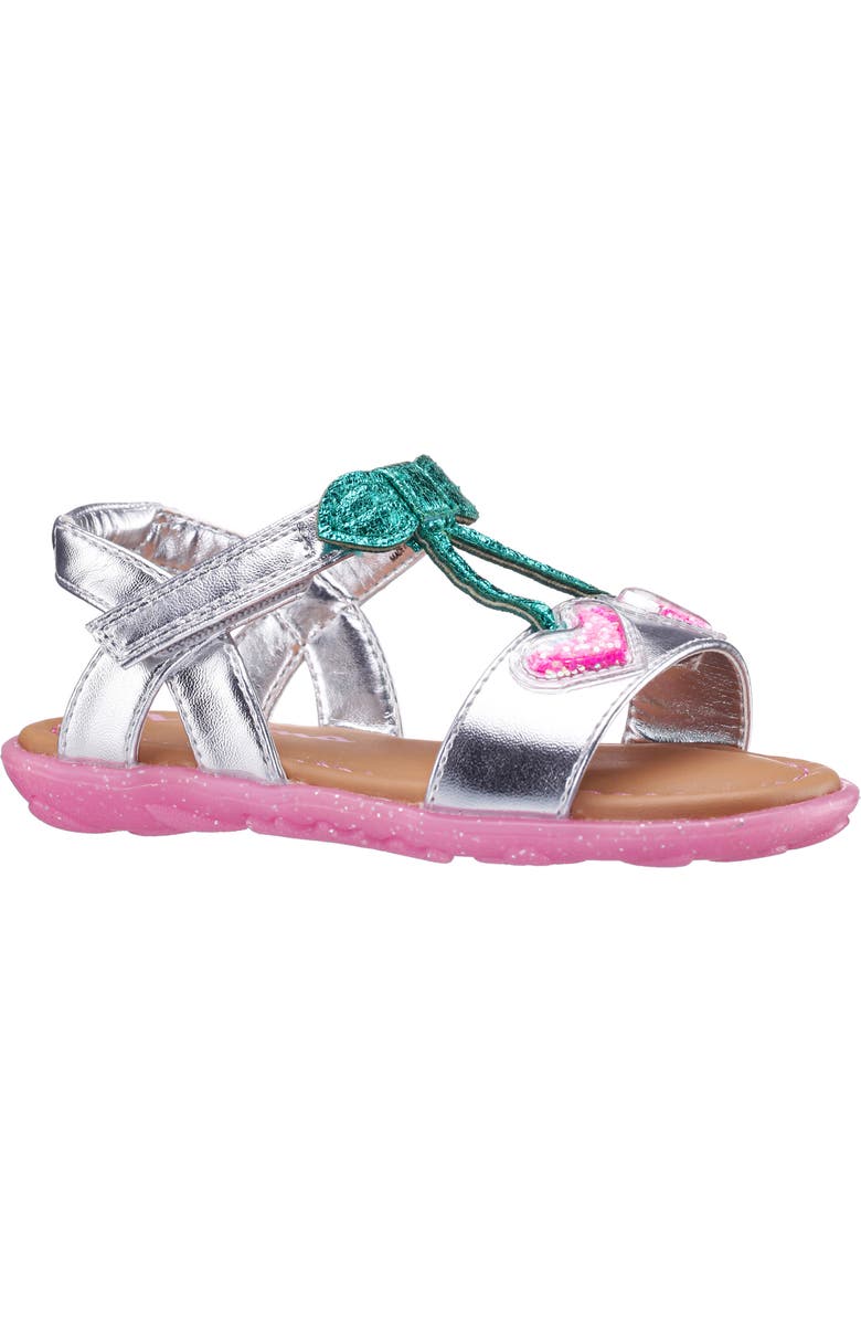 Nina Kids' Aeden Slingback Sandal, Main, color, Silver Metallic