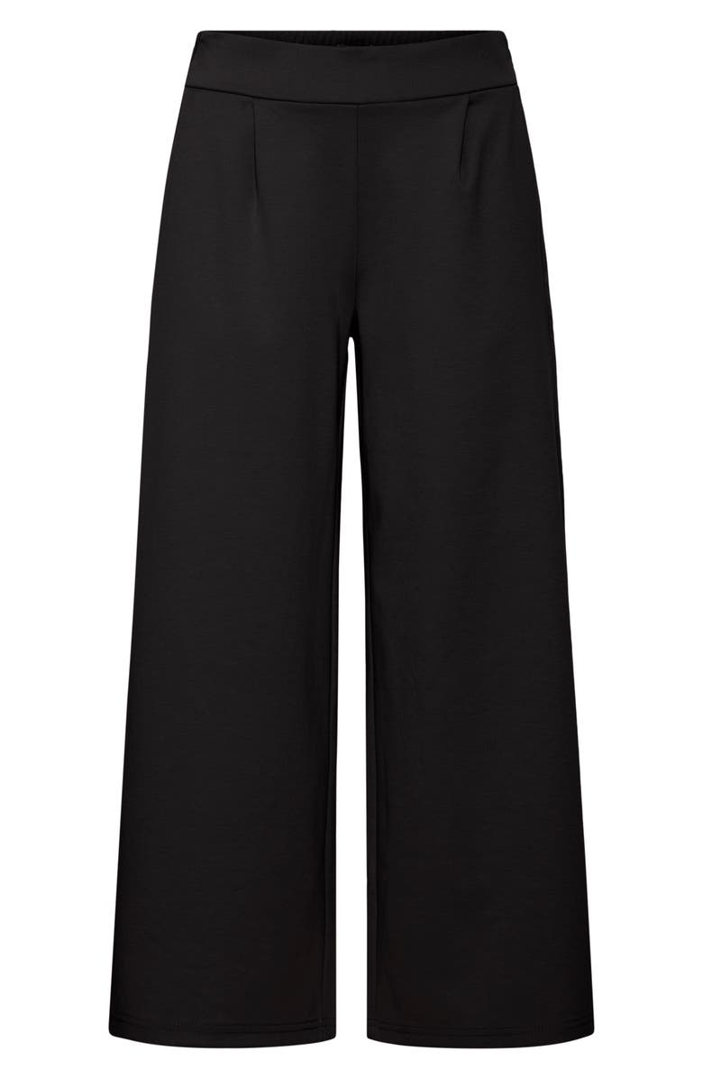 ICHI Pull-On Wide Leg Pants, Alternate, color, Black