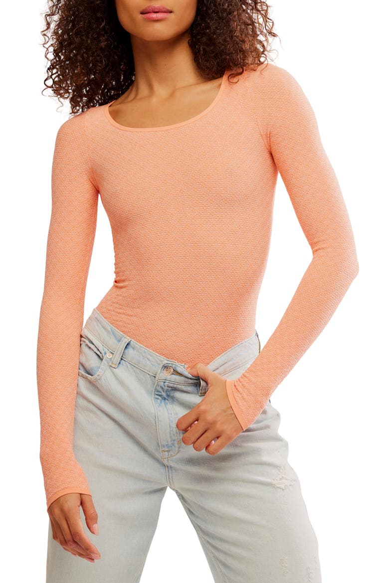 Love Letter Long Sleeve Knit Top, Main, color, CANDIED MELON