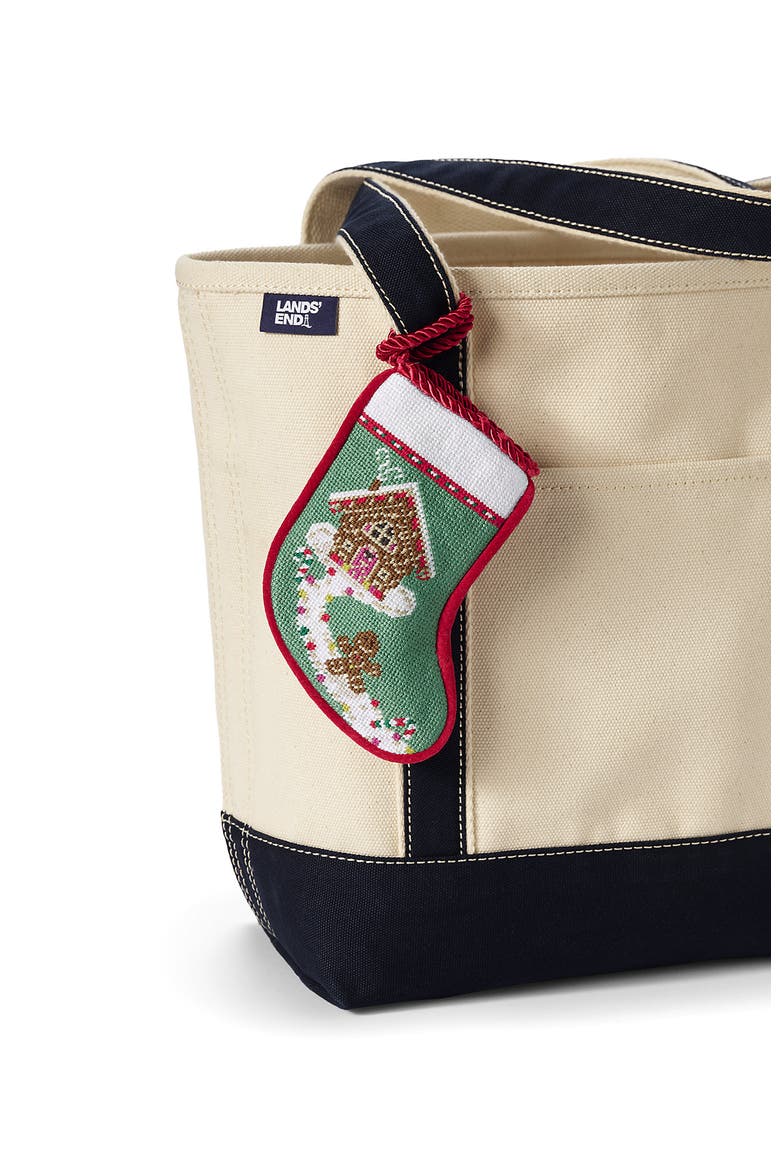 Mini Needlepoint Christmas Stocking, Alternate, color, Gingerbread