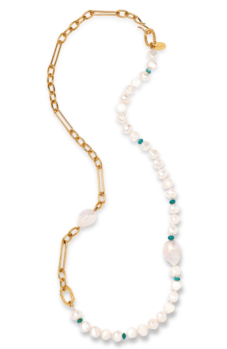 Lizzie Fortunato Turquoise Harbor Necklace, Alternate, color, 