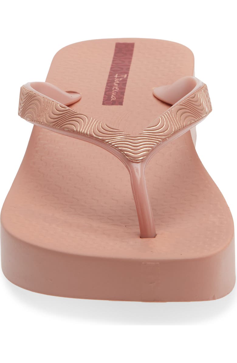 Ipanema Wedge Platform Flip Flop, Alternate, color, Pink/ Red
