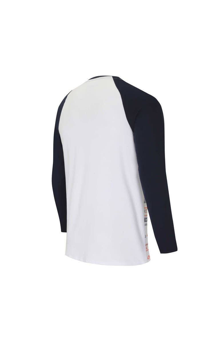 CONCEPTS SPORT Men's Concepts Sport White/Navy Denver Broncos Tinsel Raglan Long Sleeve T-Shirt & Pants Sleep Set, Alternate, color, White