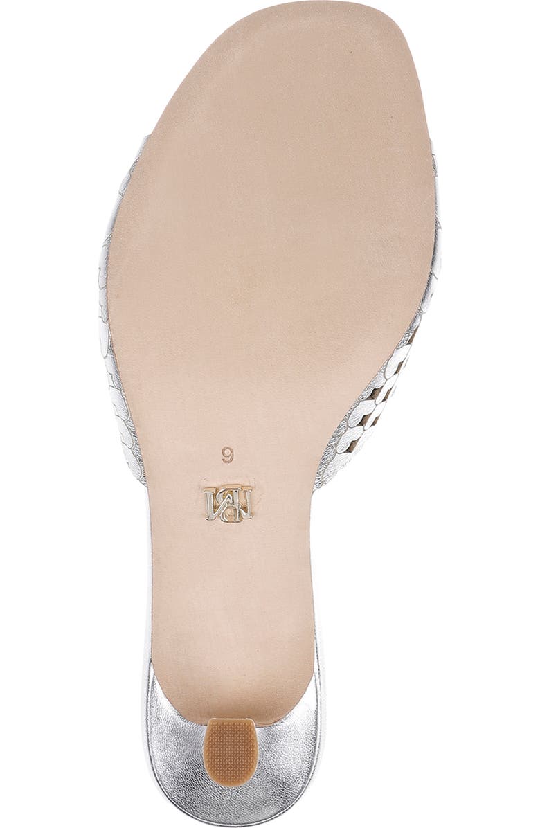 Badgley Mischka Collection Windy Slide Sandal, Alternate, color, Silver Metallic