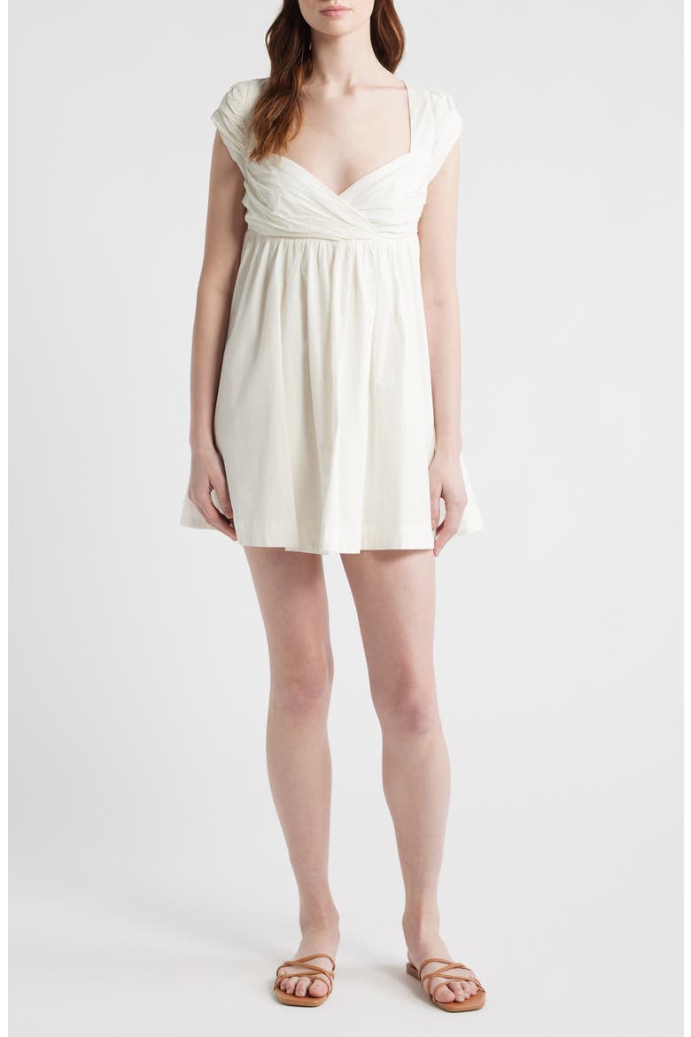 Raven Open Back Babydoll Minidress, Main, color, IVORY