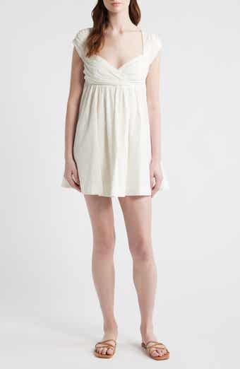 Raven Open Back Babydoll Minidress