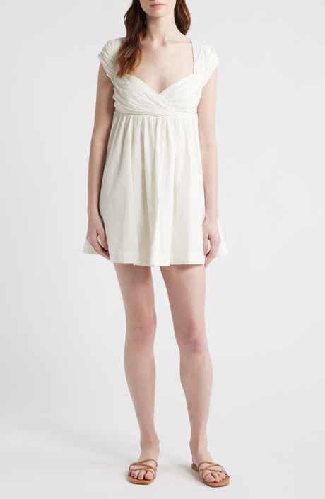 Raven Open Back Babydoll Minidress