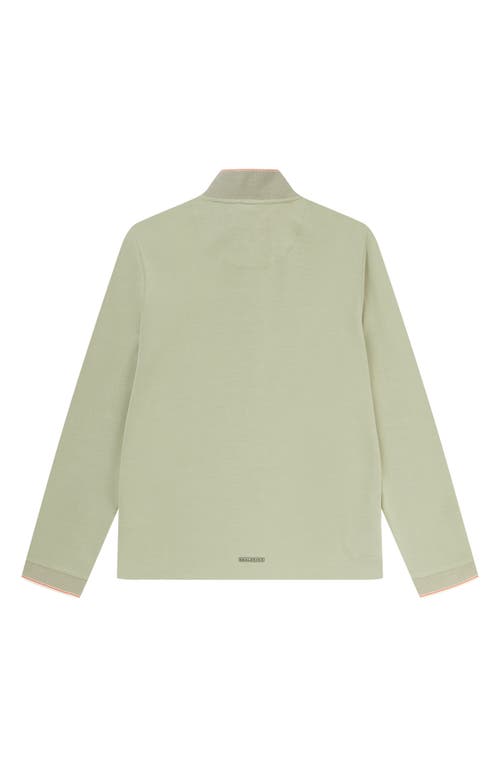 Sealskinz Saxthorpe Quarter Button Top In Green