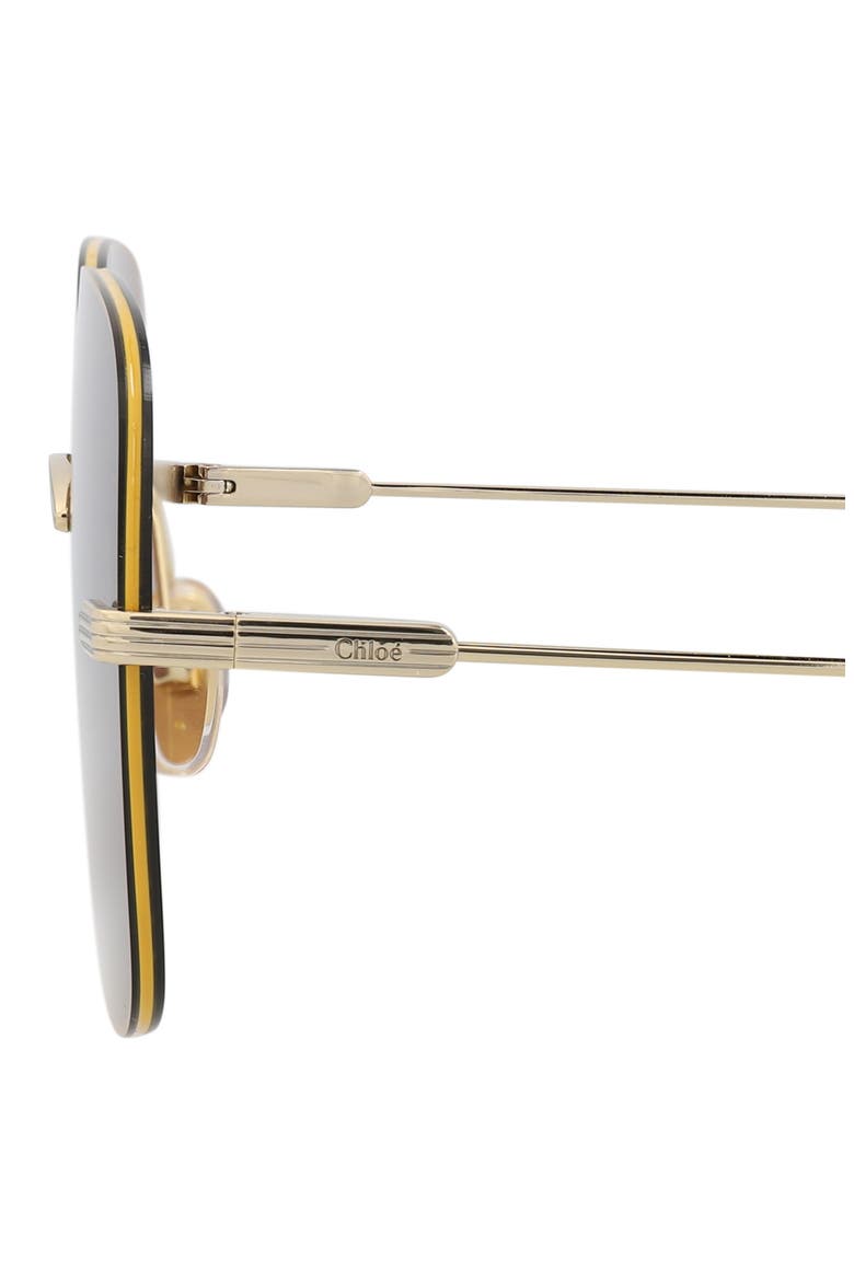 61mm Square Sunglasses, Alternate, color, GOLD GOLD VIOLET