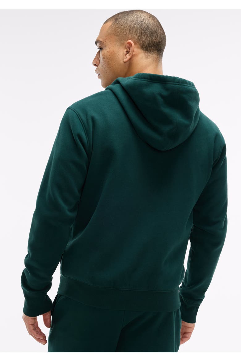 Soft Fleece Full Zip Hoodie, Alternate, color, Pine
