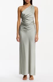 Significant Other Angela One Shoulder Satin Gown