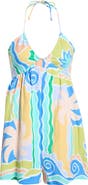 Billabong So Groovy Cotton & Linen Halter Romper