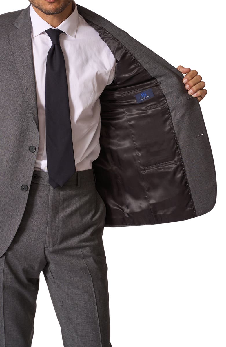 JB Britches Sartorial Stretch Wool Suit, Alternate, color, Grey