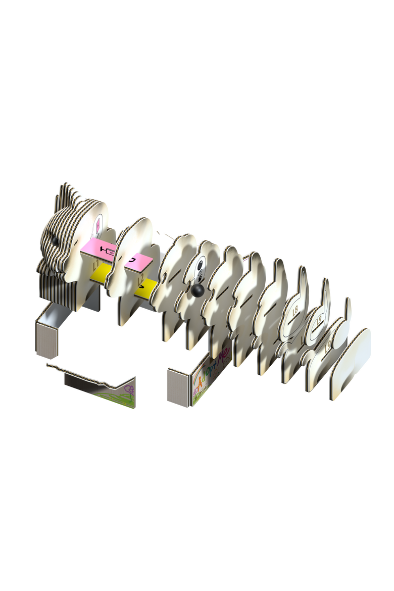 Cat - Mocha 3D Puzzle, Alternate, color, No Color