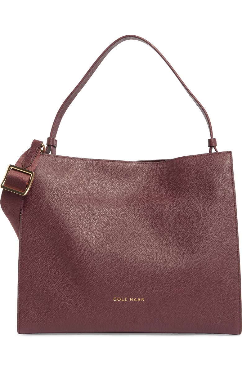 Cole Haan Carryall Shoulder Bag, Main, color, Black Garnet