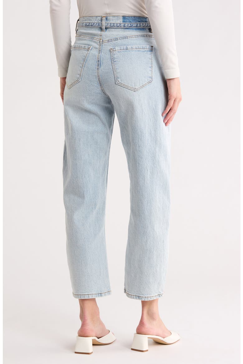 Jessica High Rise Belted Ankle Barrel Leg Jeans, Alternate, color, LOGAN