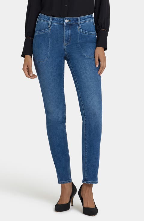 Sheri Utility Pocket Slim Jeans (Regular & Petite)