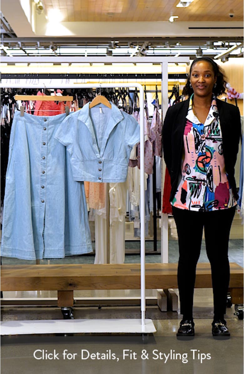 Easy Does It Crop Cotton Button-Up Top & Maxi Skirt Set, sales video thumbnail