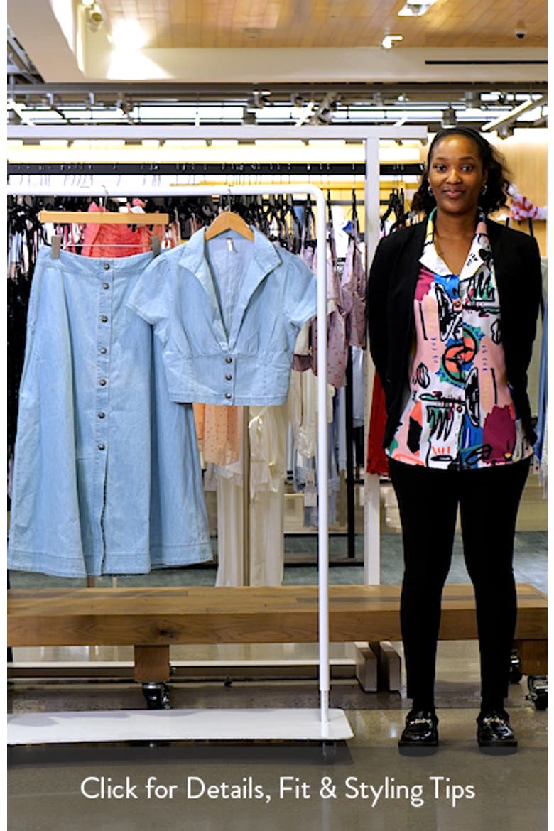 Easy Does It Crop Cotton Button-Up Top & Maxi Skirt Set video