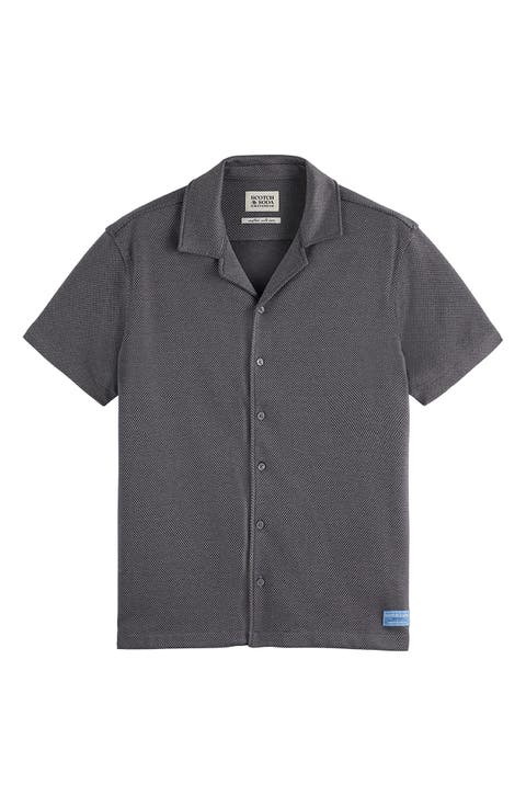 Short Sleeve Button Front Shirt