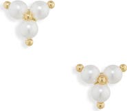 ARGENTO VIVO Freshwater Pearl Cluster Stud Earrings