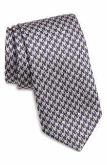 Jack Victor Lyam Houndstooth Jacquard Silk Tie