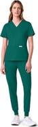 JAANUU UltraLAST Essential Performance Women's 6-Pocket Scrub Set