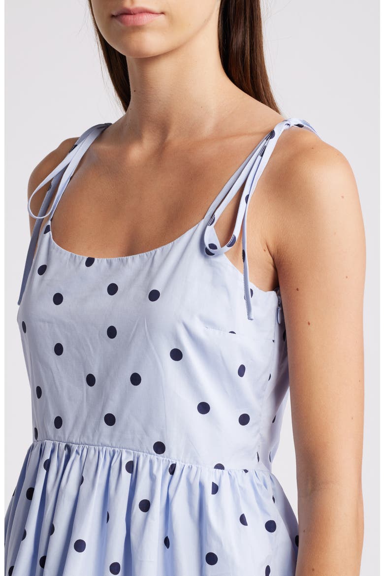 Polka Dot Minidress, Alternate, color, POWDER BLUE