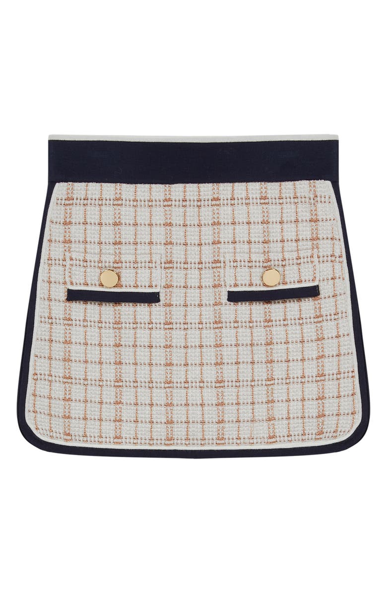 Reiss Kids' Mimi Jr. Cotton Blend Bouclé Skirt, Main, color, 