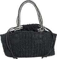 Collection XIIX Drawstring Bag Straw Tote