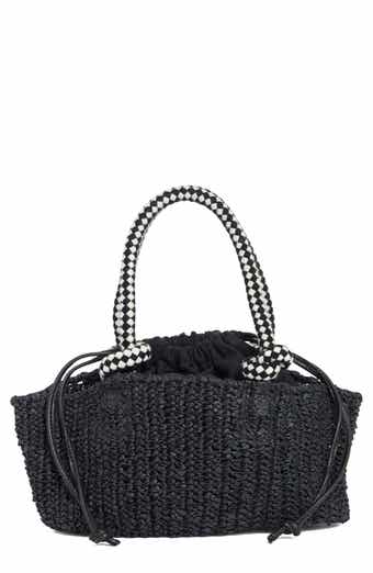 Collection XIIX Drawstring Bag Straw Tote