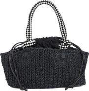 Collection XIIX Drawstring Bag Straw Tote