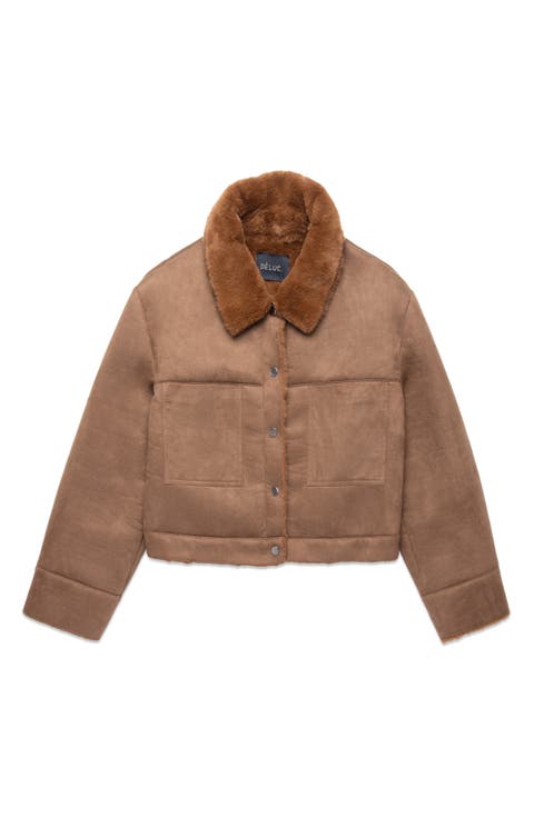Mathew Faux Suede & Faux Shearling Jacket