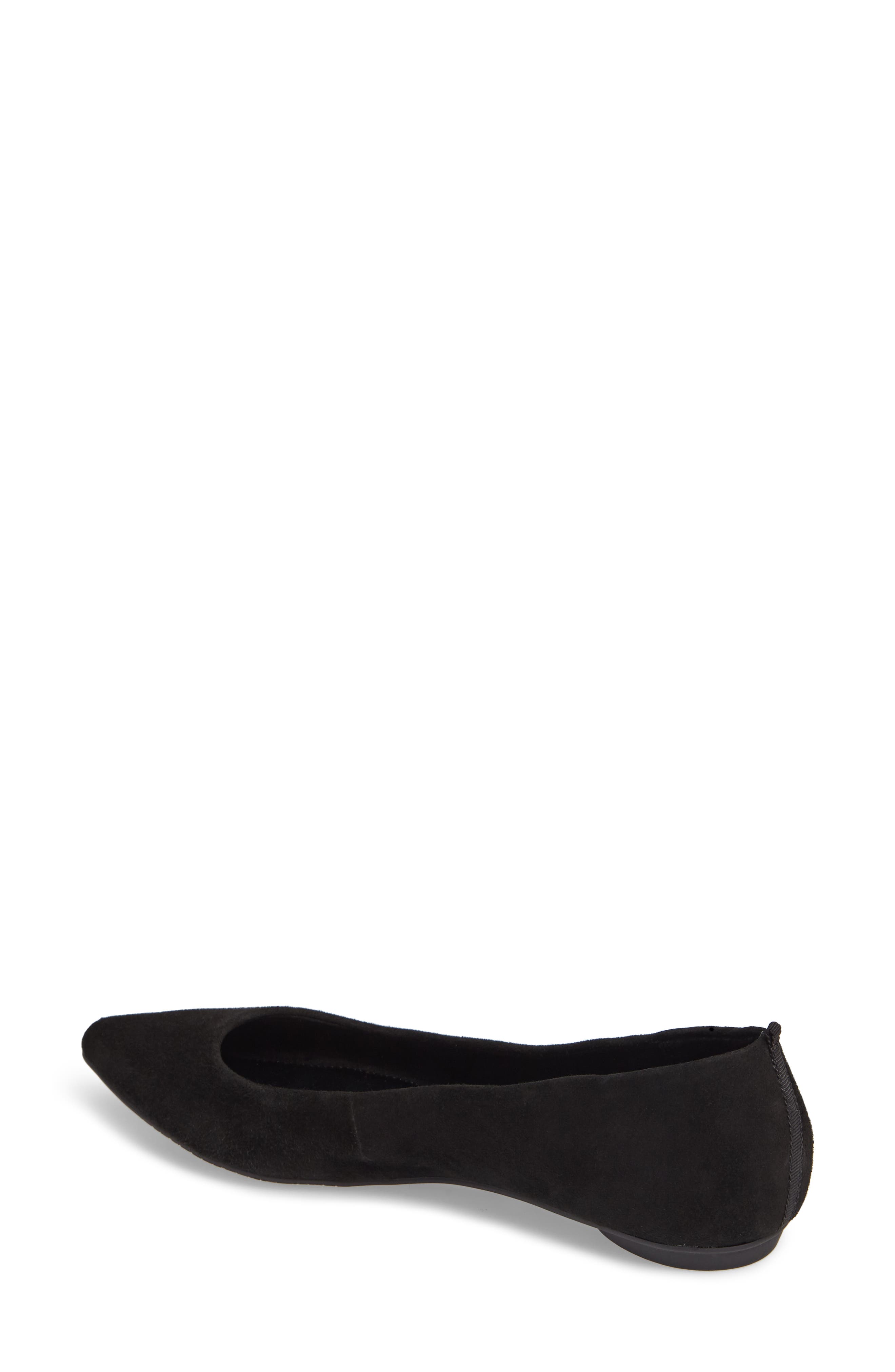 Sasha Flat, Alternate, color, BLACK SUEDE