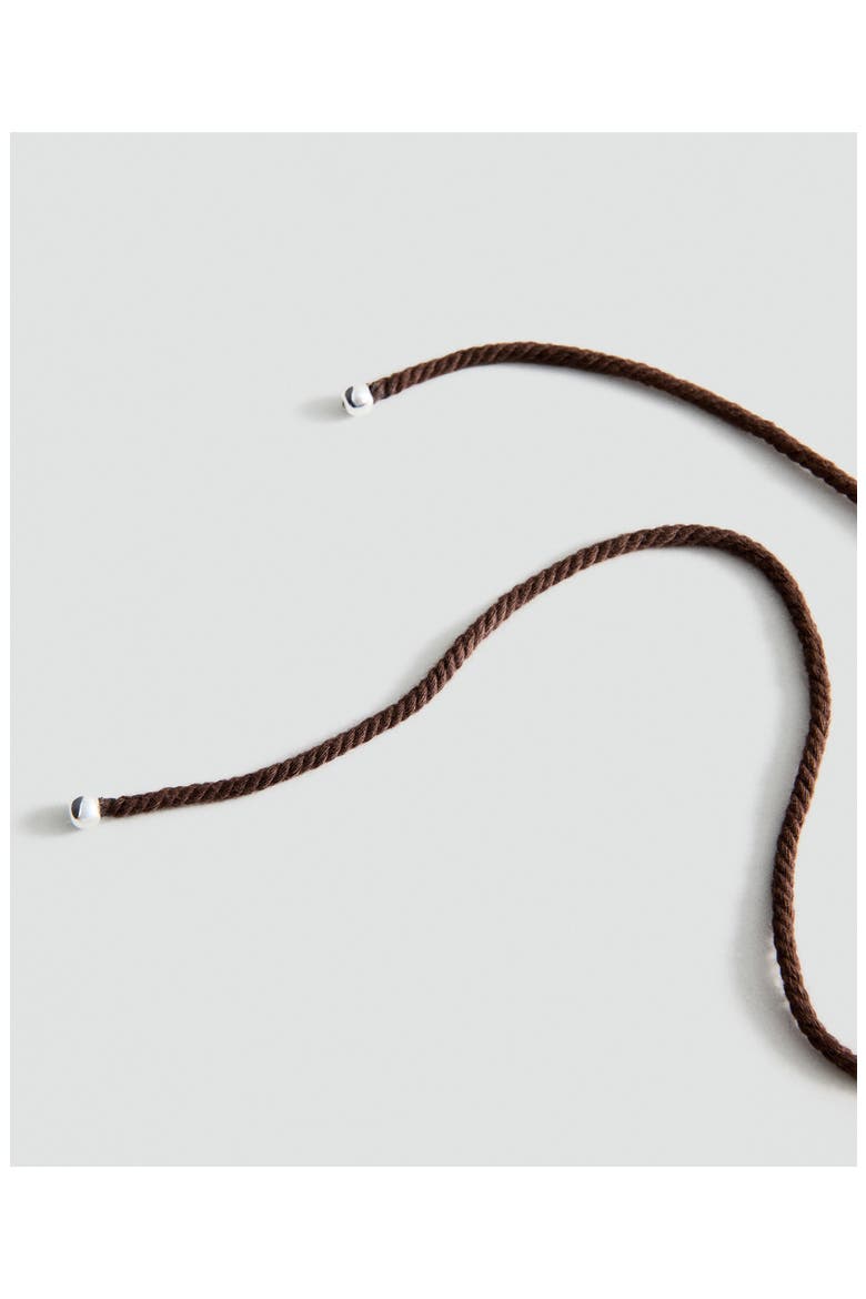 Shell Pendant Cord Necklace, Alternate, color, BROWN