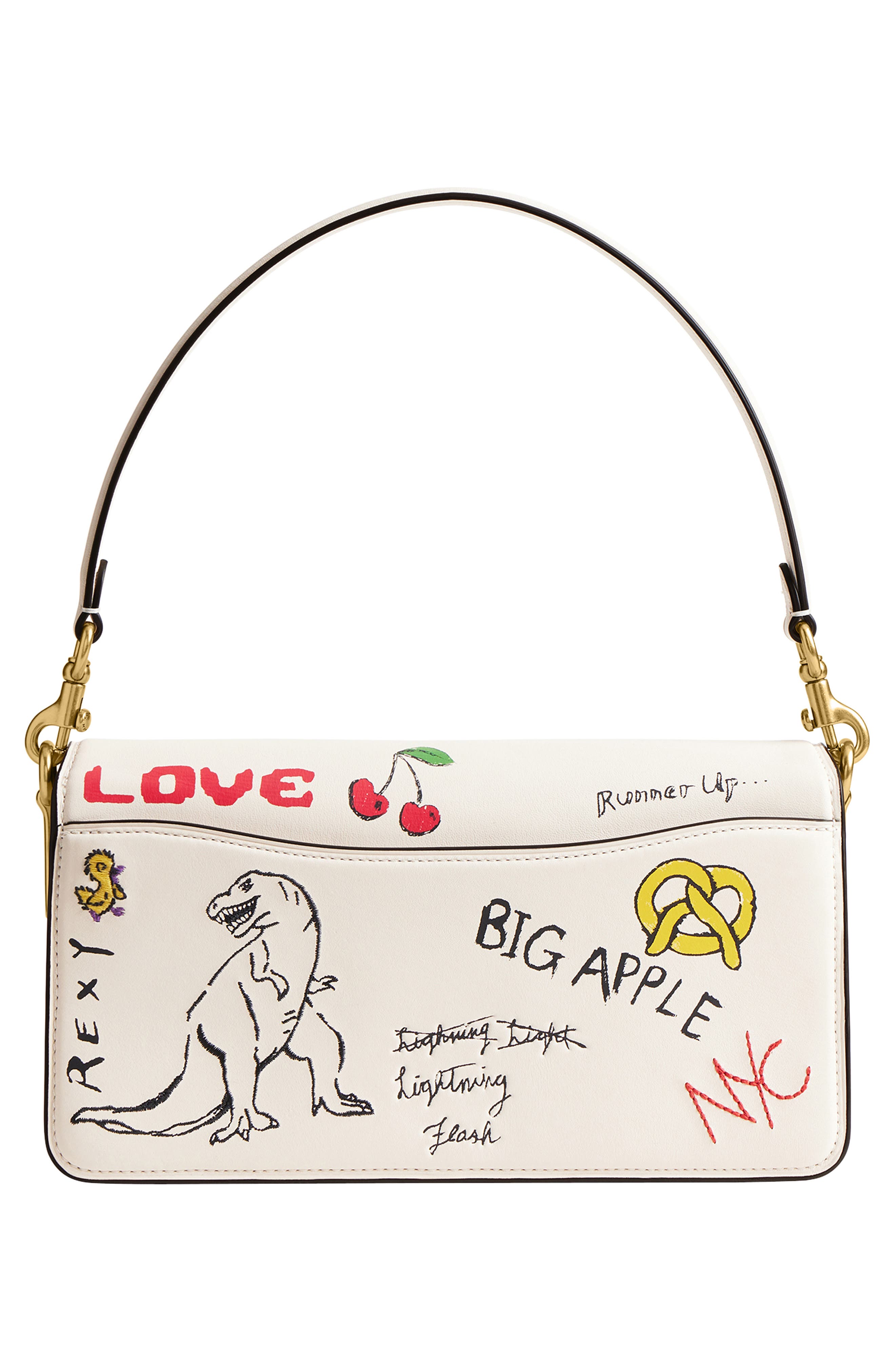 COACH Tabby Sketch Print Shoulder Bag, Alternate, color, 