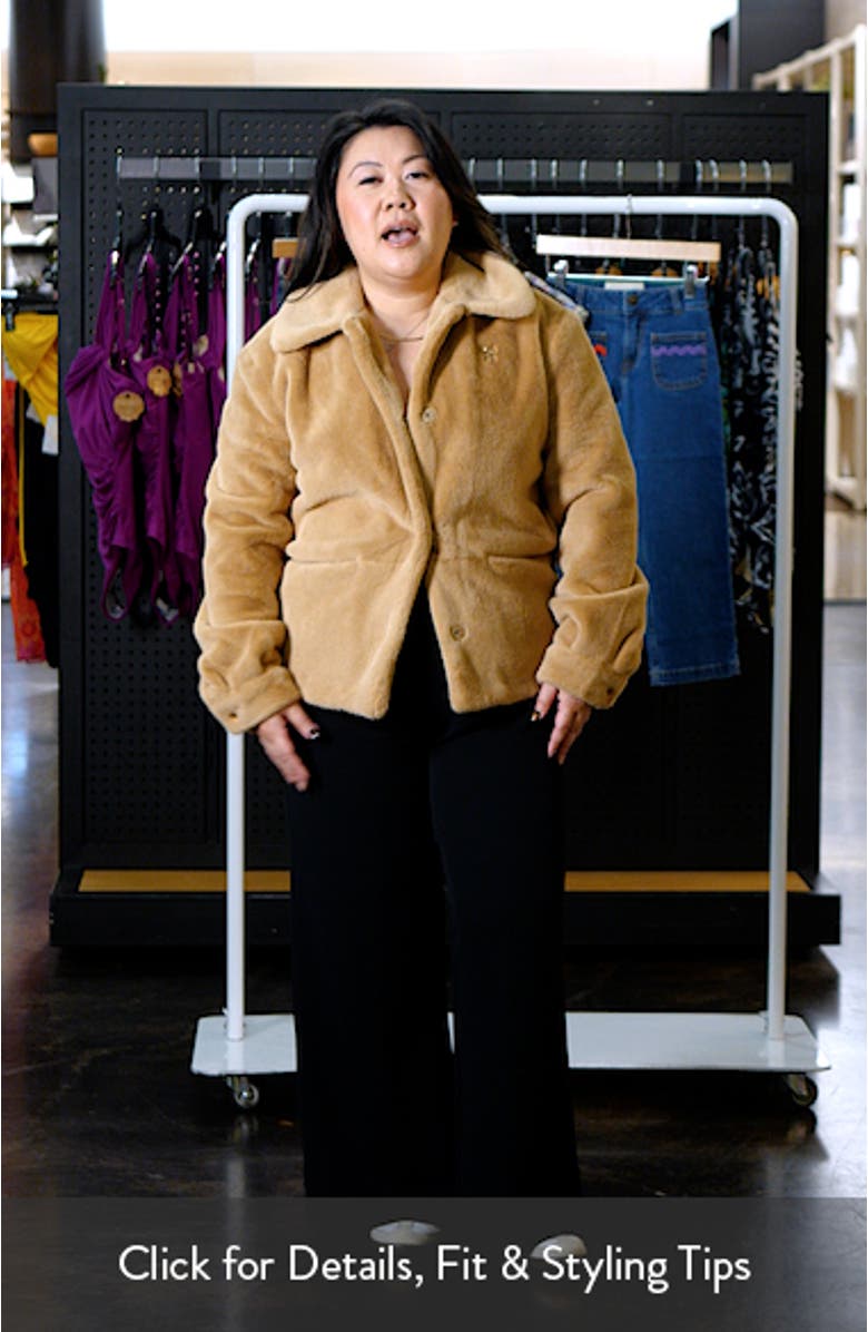 Kids' Faux Fur Jacket, sales video thumbnail