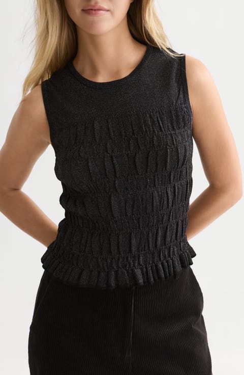 Smock Stitched Knit Tank