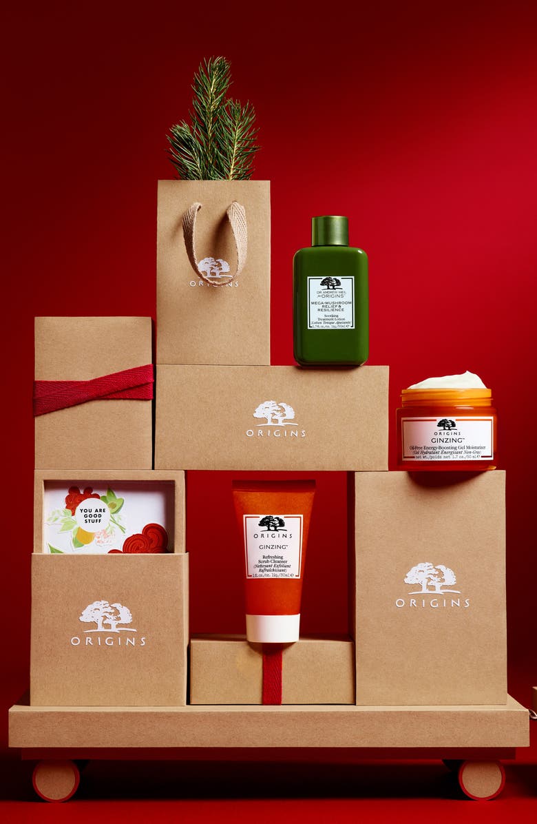 Origins Glow & Believe GinZing & Mega-Mushroom Hydrating Glow Set USD $48 Value, Alternate, color,