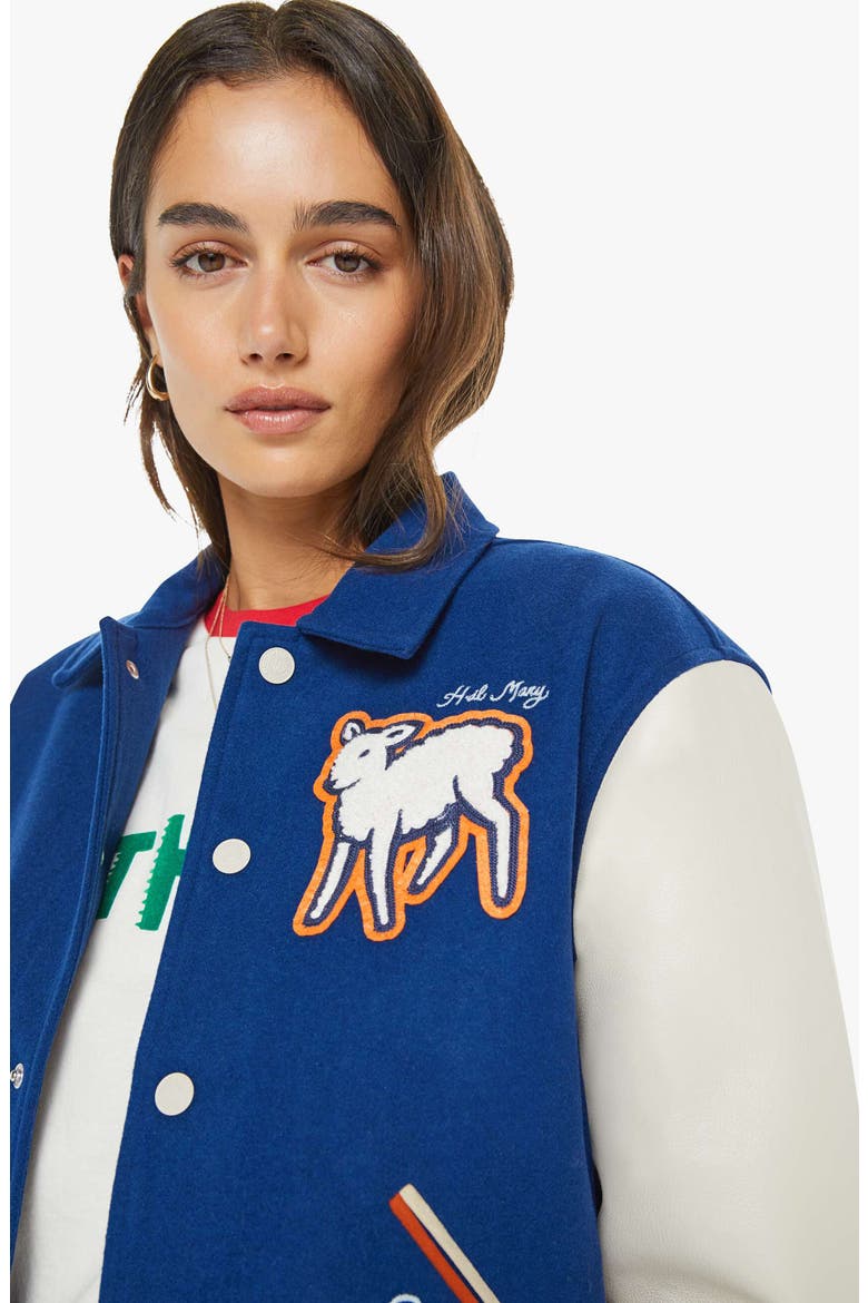 The Team Spirit Wool Blend Varsity Jacket, Alternate, color, AWAY GAME