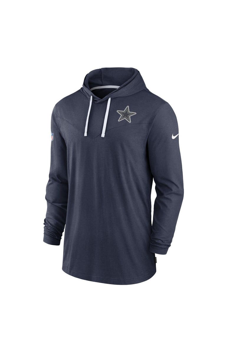 Nike Men's Nike Navy Dallas Cowboys Sideline Pop Performance Pullover Long Sleeve Hoodie T-Shirt, Alternate, color,