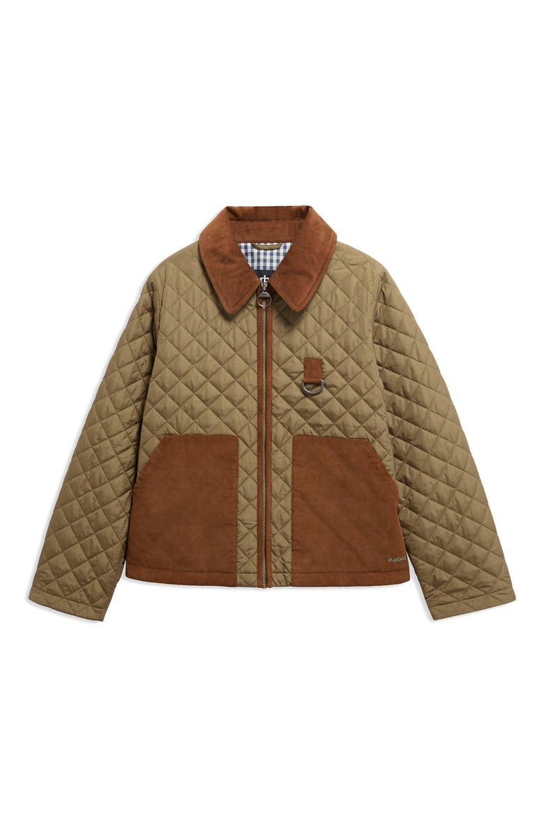 Aylesby Quilted Jacket, Alternate, color, DUSKY GREEN